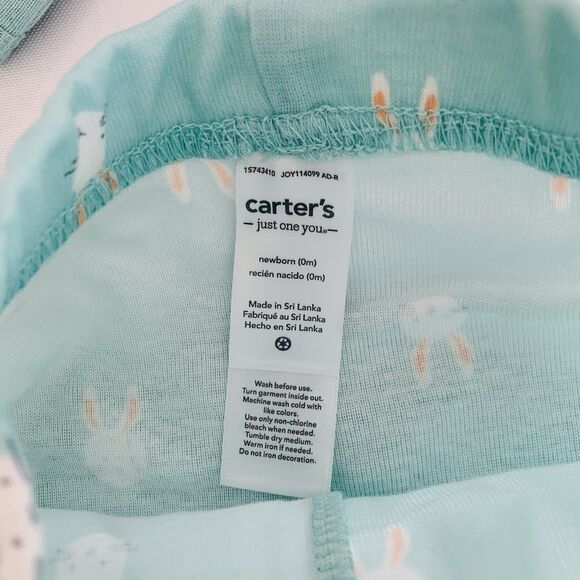Carters Easter Outfit Baby Newborn NB Snuggle Bunny 2 Piece Bodysuit Pants Cute - Picture 4 of 5
